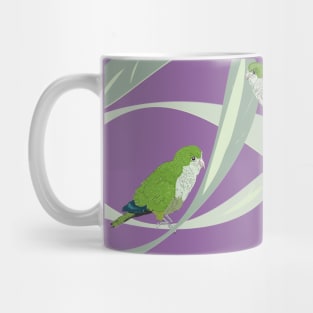 Parrots in purple Mug